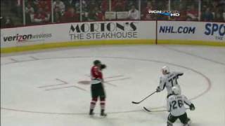 Marian Hossa Amazing Goal vs Lightning 12132009 [upl. by Ahsenev]