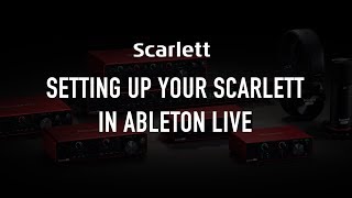 Ableton Live 10 Lite  Scarlett 2i2 Audio Interface Setup Ableton Audio Preferences [upl. by Lauree]