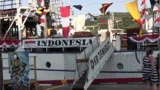 Kapal Republik Indonesia KRI Dewaruci di St Johns NL Kanada [upl. by Cigam]