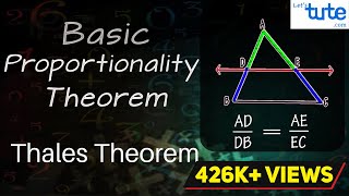 Basic Proportionality Theorem  Thales Theorem  Geometry  Math  Letstute [upl. by Inotna]