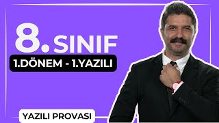 8SINIF  1Dönem 1Yazılı Hazırlık  RÜŞTÜ HOCA [upl. by Lorianna]