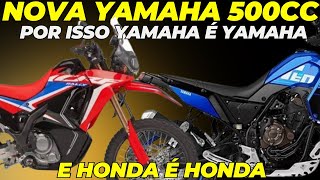 NOVA YAMAHA 500CC 2 CILINDROS POR ISSO YAMAHA É YAMAHA E HONDA É HONDA [upl. by Bigod50]