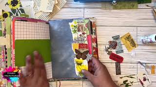 Make a JUNK Journal Page Border  Junk Journal Page Ideas  papercrafts papercraftideas [upl. by Graig]