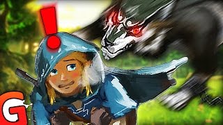 BETRAYED BY WOLF LINK AMIIBO  Zelda Breath of the Wild Funny Moments [upl. by Albers333]