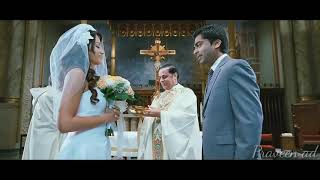 Vinnai thandi varuvaya marriage scene  hindu Christian marriage  whatsapp status [upl. by Alina]