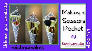 How to make a Scissors Hanging Pocket [upl. by Aryad]