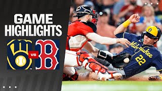 Brewers vs Red Sox Game Highlights 52424  MLB Highlights [upl. by Aloke]