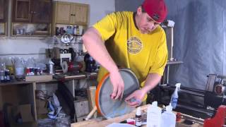 Replacing Bandsaw Tires How to Mount New Urethane Bandsaw Tires [upl. by Poland]