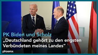 Joe Biden auf Abschiedsbesuch in Berlin Statements mit Bundeskanzler Scholz  18102024 [upl. by Arnoldo]