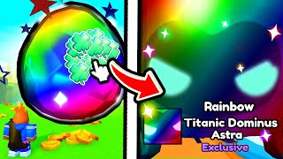 i Got 1st RAINBOW TITANIC DOMINUS ASTRA in Pet Simulator X [upl. by Carolin936]