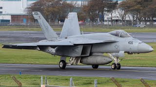 F18 ENGINE FAILURE DURING TAKEOFF [upl. by Lleon]