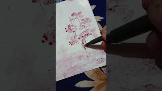 Draw a tree 🌴🌴 art shortsvideo youtubeshorts drawing painting ornamental [upl. by Darrej]