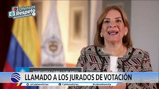 Procuradora hace llamado a los jurados de votación [upl. by Uhayile961]