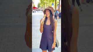 GIRL EATS 7 INCH BAGUETTE 🥖 [upl. by Drucy]