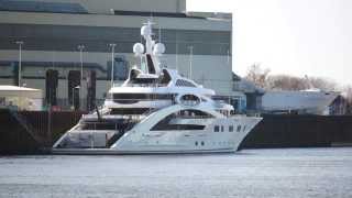 Beautiful Yacht ACE at Shipyard Lürssen [upl. by Ayimat965]