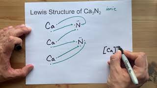 Draw the Lewis Structure of Ca3N2 calcium nitride [upl. by Hussar]