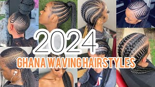 New amp Latest Ghana Weaving Cornrow Braids Hairstyles  New Cornrow Braids hairstyles [upl. by Nylia]