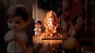 Ganesh Mantra  Ghalin Lotangan Aarti Short Video  Ganpati Bappa Morya [upl. by Arykat160]