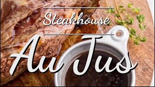 How to make a Steakhouse Au Jus [upl. by Raye759]