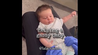 Helping gassy baby [upl. by Robinett]