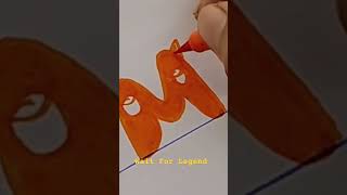 Different style Alphabet  Calligraphy Fun youtube shorts [upl. by Sisely]