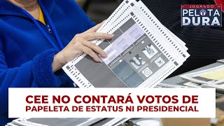 CEE no contará votos de papeleta de estatus ni presidencial [upl. by Enilra185]