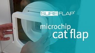 SureFlap Microchip Cat Flap  Glass Installation [upl. by Irrem]