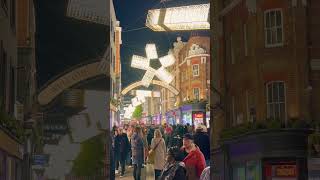 Carnaby Street London 🇬🇧 shorts christmas travel london beautiful [upl. by Riti]