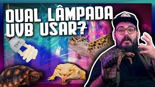 Lâmpada radiação UVB para Répteis  POGONA GECKOS JABUTIS TEIÚ precisam [upl. by Plossl]