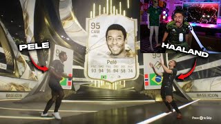 OMGGG PELE amp HAALAND IN THE SAME PACK 🔥  LUCKIEST FC 24 PACK OPENING REACTIONS COMPILATION 2 [upl. by Johannessen275]