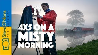 Landscape Film Photography  A Misty Canal and My 4x5 [upl. by Eimirej]