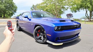 2022 Dodge Challenger SRT Hellcat  Start Up Exhaust Walkaround POV Test Drive and Review [upl. by Tiloine]