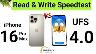 16ProMax vs UFS 40 Read amp Write SpeedTest Comparison 🔥🔥🔥 16promax [upl. by Ferren311]