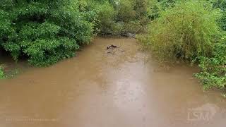 09012021 Watsontown PA  Flooding Rains From Tropical Depression Ida Pushes Delaware Run Out Of I [upl. by Aidua670]