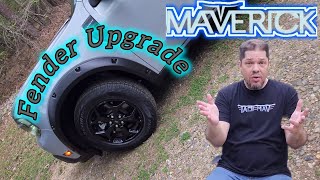 Ford Maverick wide Bushwacker pocket fender flares install [upl. by Crain]