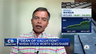 Nvidia is worth 240 per share says NYUs Aswath Damodaran [upl. by Loralee660]