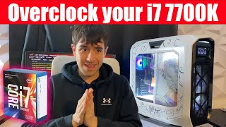 Overclock your i7 7700K for more FPS and Lower Temperature [upl. by Kcirdez149]