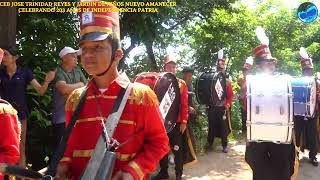 Asi Lucia el Alumnado del Jardin de Niños y el Centro Basico de San Jose en el desfile Patrio HN [upl. by Hospers]