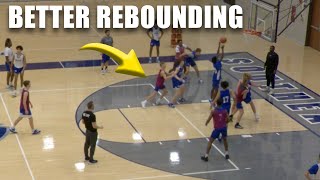 2 Rebounding Drills for Basketball  Defense Box Out Rebound [upl. by Innob]