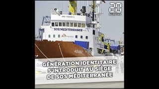 Marseille Génération Identitaire sintroduit au siège de SOS Méditerranée [upl. by Innaig]