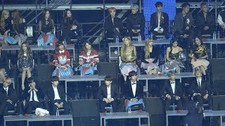 Reaction to 정인워너원 대휘재환 방탄소년단BTSBLACKPINK 블랙핑크 볼빨간사춘기아이콘모모랜드190105 골든디스크 4k Fancam직캠 [upl. by Cartwell]