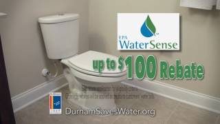 City of Durham EPA WaterSense Toilet Rebate Program [upl. by Lynnworth]