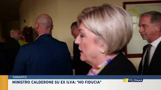 MINISTRO CALDERONE SU EX ILVA quotHO FIDUCIAquot [upl. by Nomma]