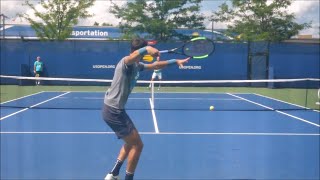 Karen Khachanov Forehand Slow Motion [upl. by Ycak]