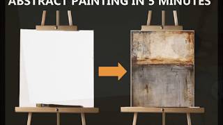 DIY 5 minutes abstrac painting quadro astratto [upl. by Dearr]