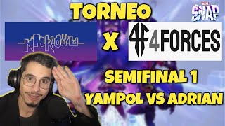 TORNEO NHKORRU X 4FORCES SEMIFINAL 1  Marvel Snap [upl. by Airres]