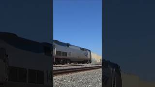 Shorts Amtrak Southwest Chief Delivers LA Metrolink Cars Aug 2024 train railroad amtrak [upl. by Fonzie321]