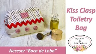 Neceser Boca de Lobo Cierre Tubular Moldes o Patrones Gratis 074 [upl. by Eilahtan445]