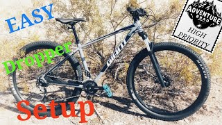 HOW TO install a DrOppER Seatpost Complete setup cable routing and trimming and danger to avoid [upl. by Mirelle183]