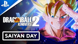 DRAGON BALL XENOVERSE 2 – New Saiyan Day Update [upl. by Ynnij]